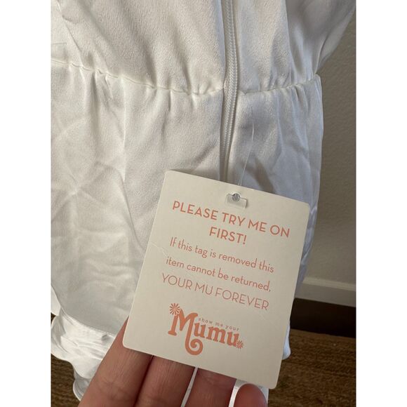 Show Me Your MuMu Superstar Ruffle Mini Dress Size Large NWT - Picture 11 of 11